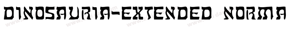 Dinosauria-Extended Normal字体转换